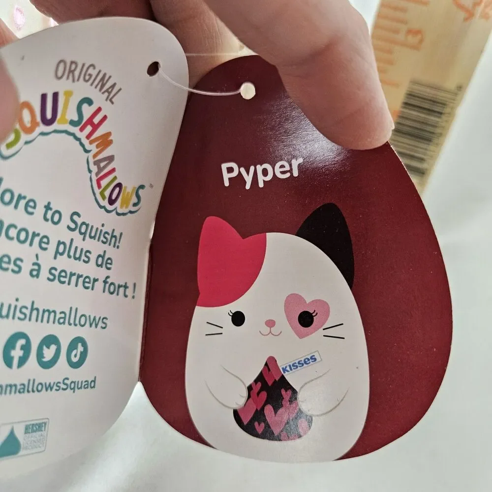 Squishmallows Hershey Kisses Plush Calico Cat kitty Pyper 5” New‎ With Tags